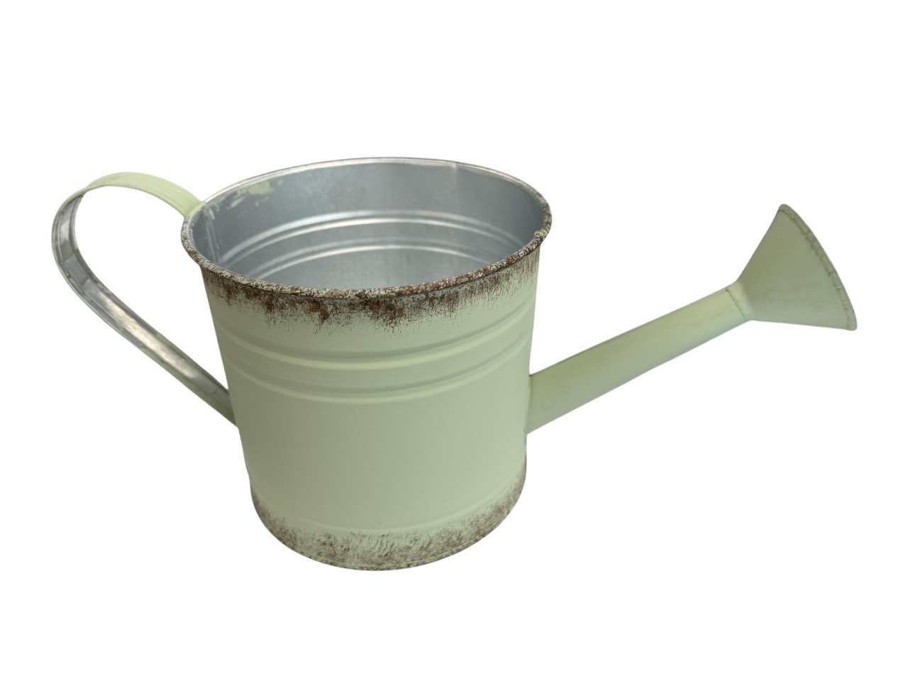 Gießkanne, grün; 14,5x14,5cm, H13,5cm