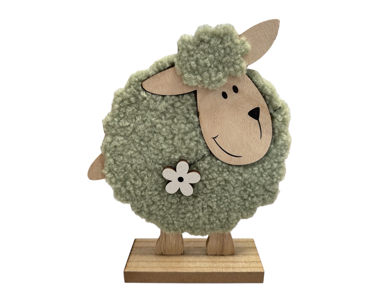 Schaf Dolly auf Stand pistazie, Box mit 2 Stück; 21,3x17,5x5 cm