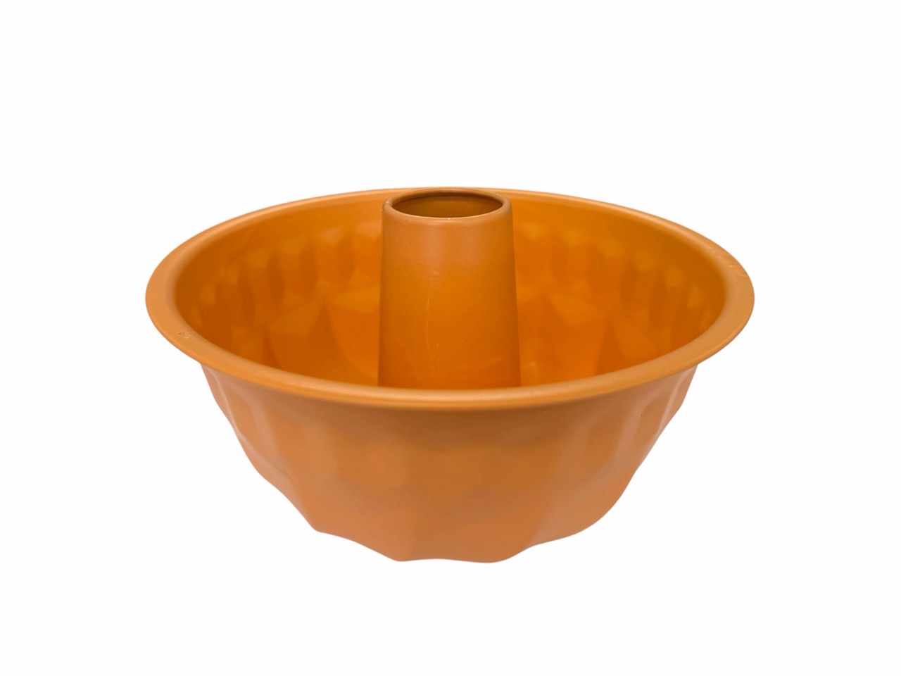 Pflanzschale Gugelhupf, orange, Metall; 23,5x23,5 cm, H10 cm
