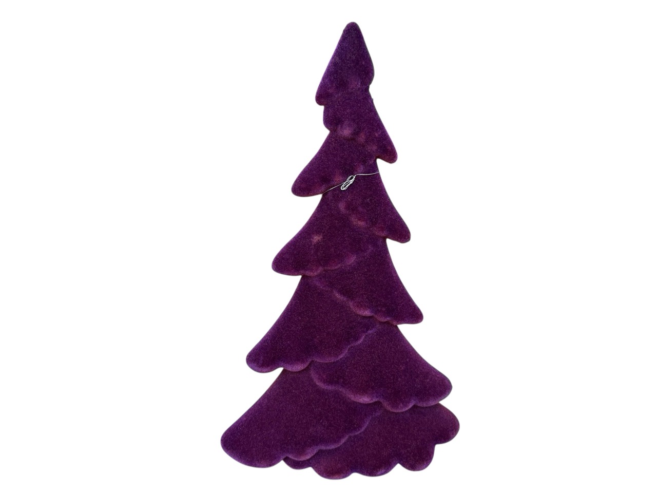 Weihnachtsbaum oval, purpur; 18 cm, H31 cm