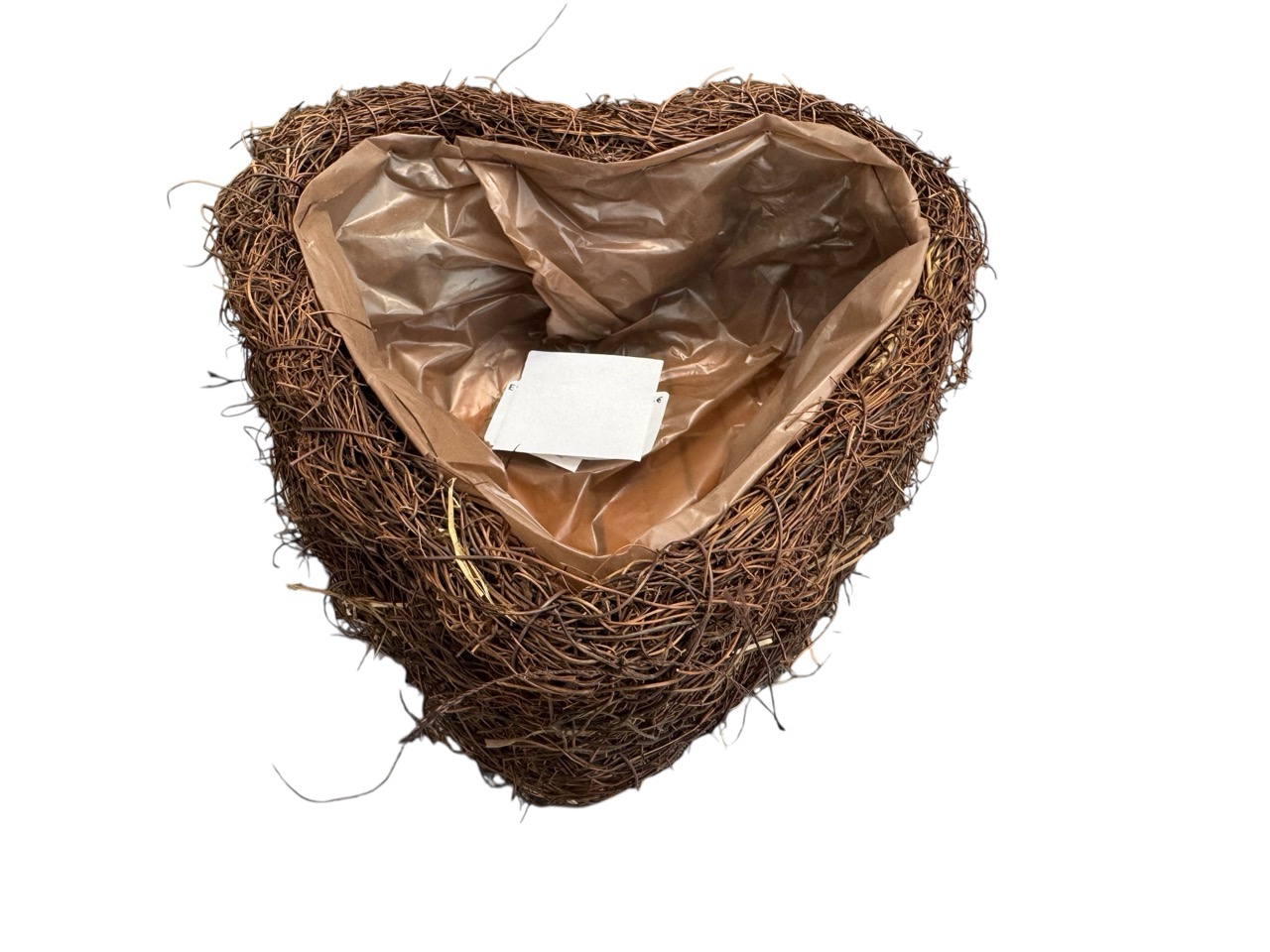 Herz Salim, natur; 22x22 cm, H9 cm