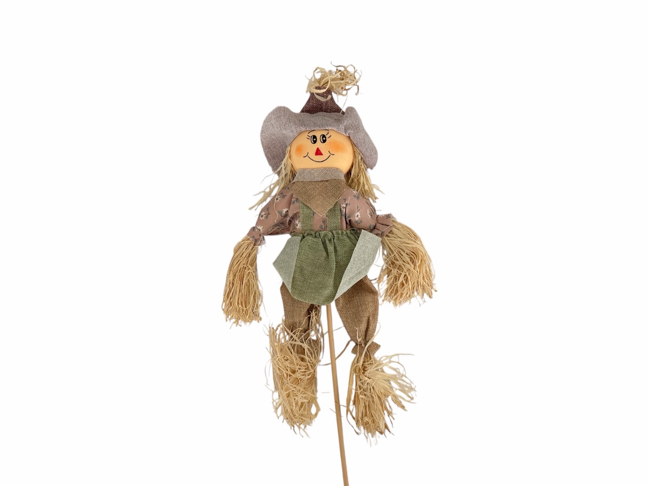 Vogelscheuche Stecker, natur; 15x22cm mit 25cm Pick