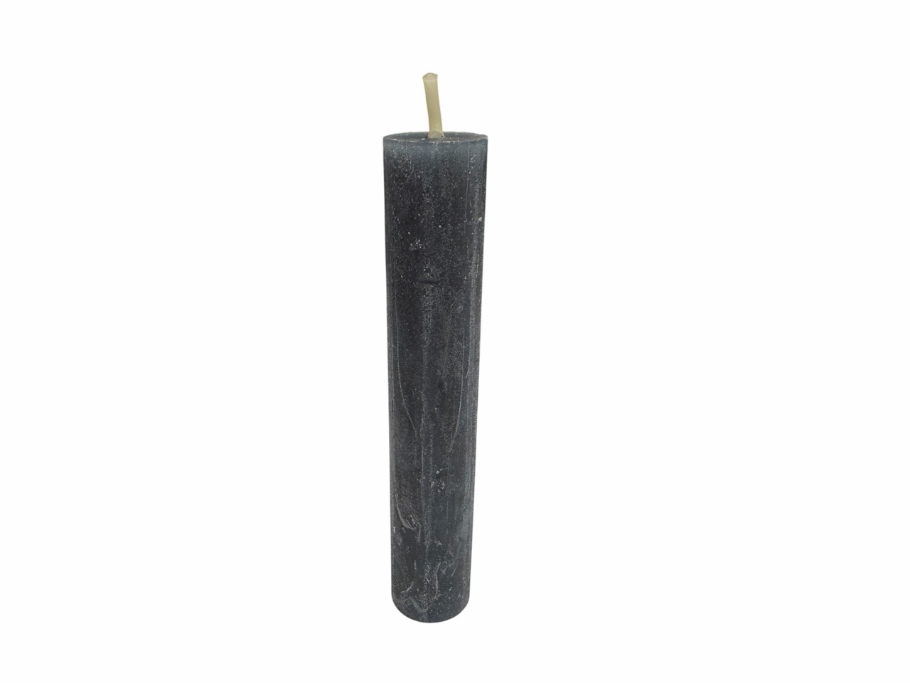 Rustikale Stabkerzen, Anthrazit, Bund mit 7 Stück; Ø2,2 cm, H12 cm