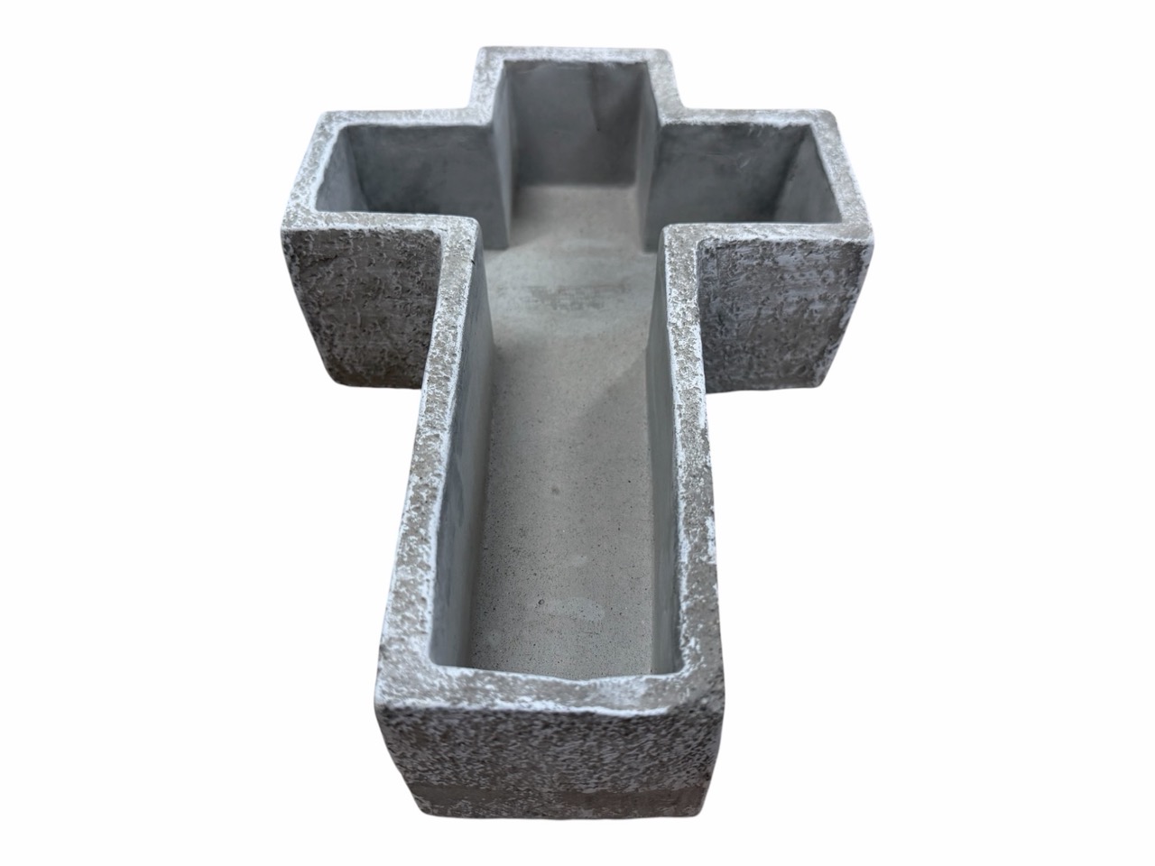 Pflanzkreuz grau Qualität: "Brückenbeton"; 27x18x6,5cm