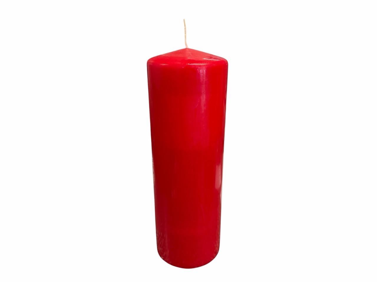 Stumpen- / Säulenkerze Klassik, rot; Ø10 cm, H30 cm