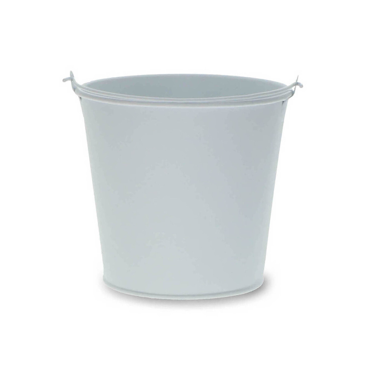 PREMIUM Zinkeimer weiß, kratzfest; Ø 13 cm, H12 cm