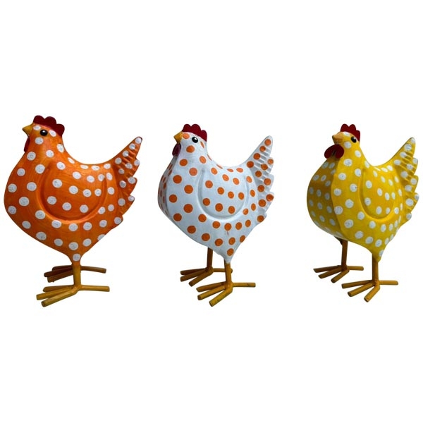 Huhn Kanu Metall; 15x8x16 cm