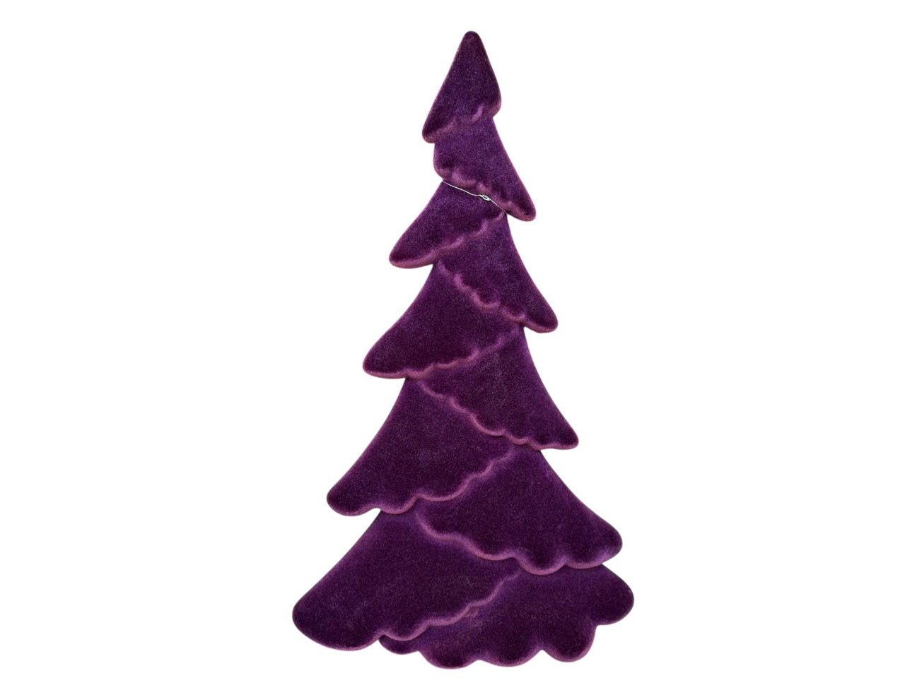 Weihnachtsbaum oval, purpur; 29 cm, H46 cm
