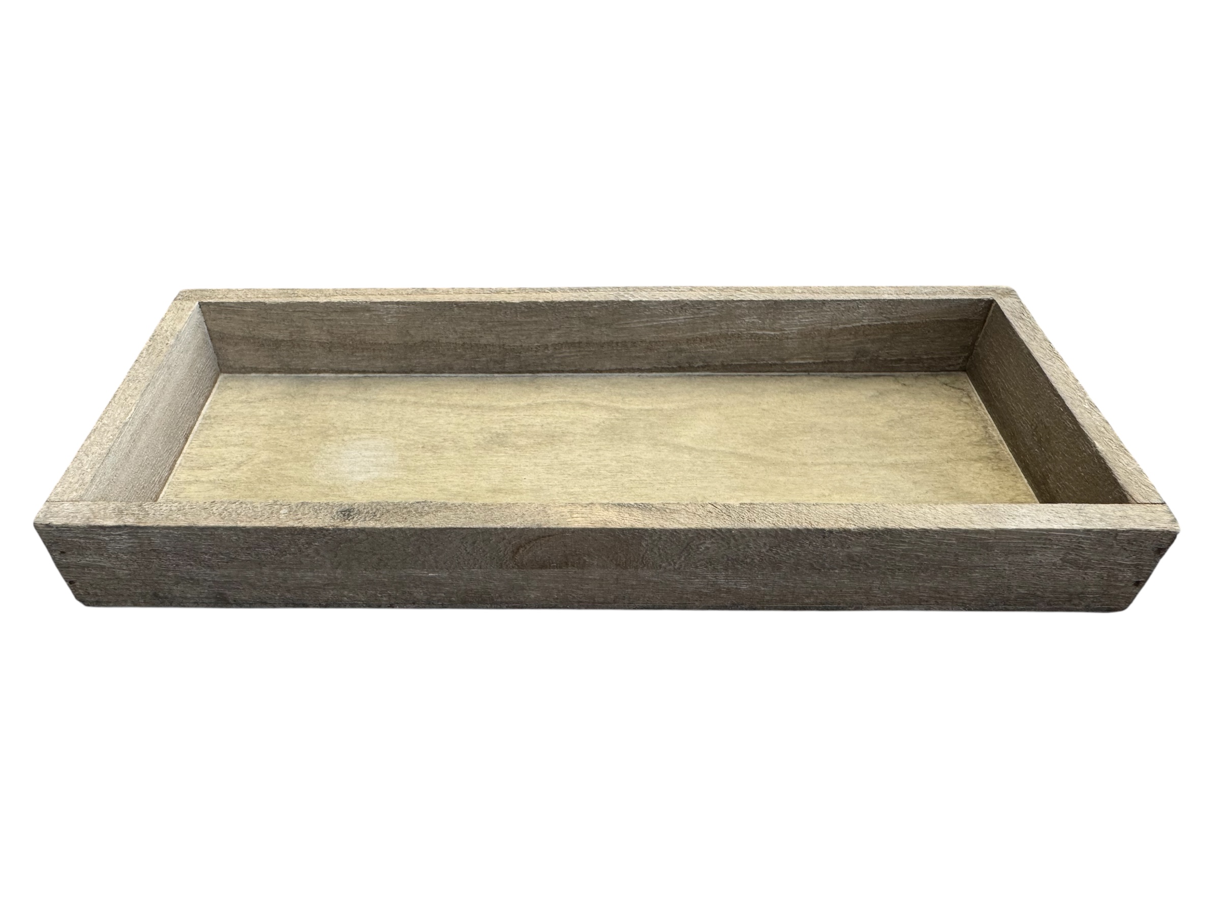 Tablet rechteckig, grau; 25x10 cm, H3 cm