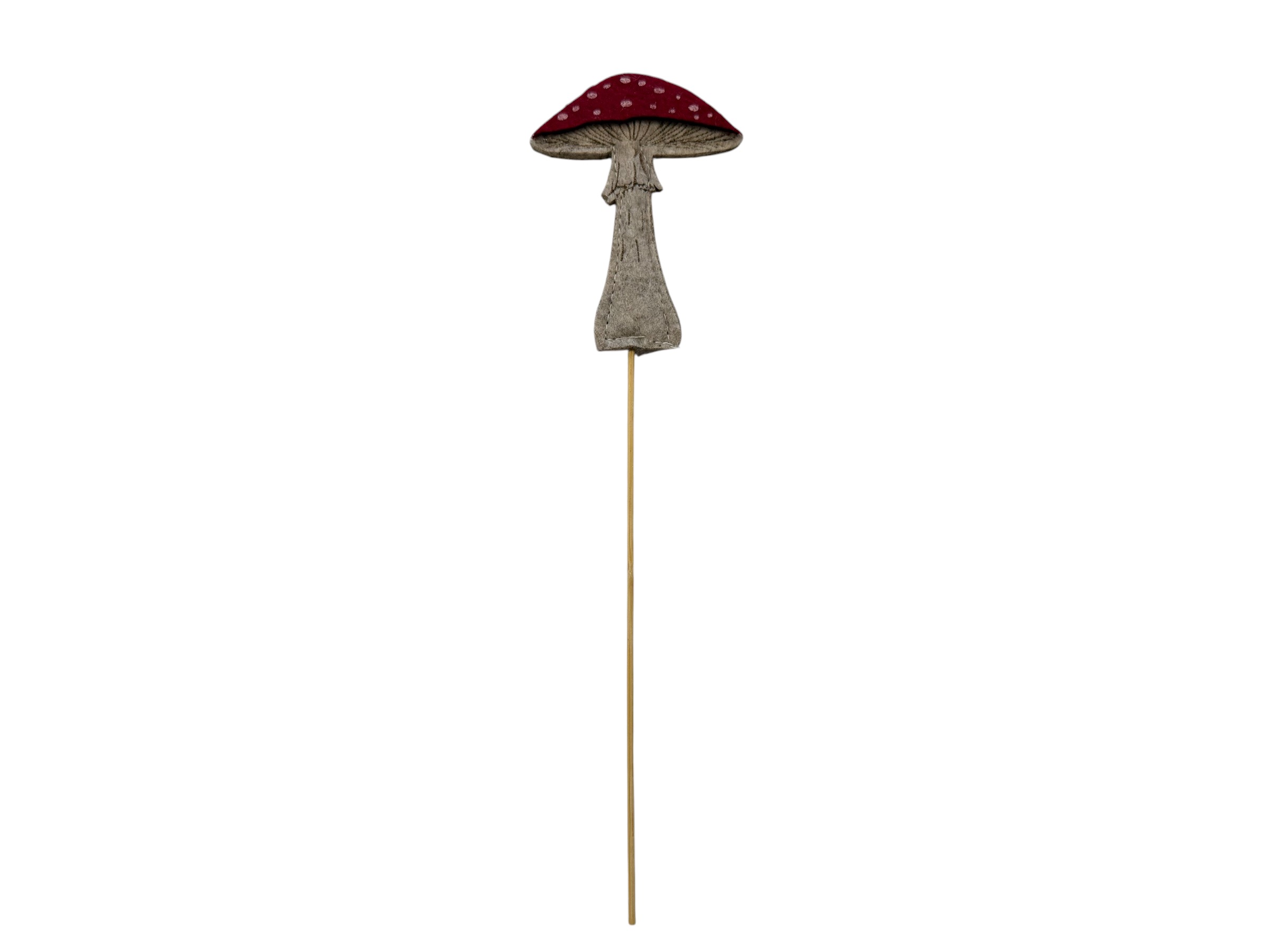 Pilz Attico Stecker, rot, Filz, Box mit 8 Steckern; 10x7 cm, L29 cm