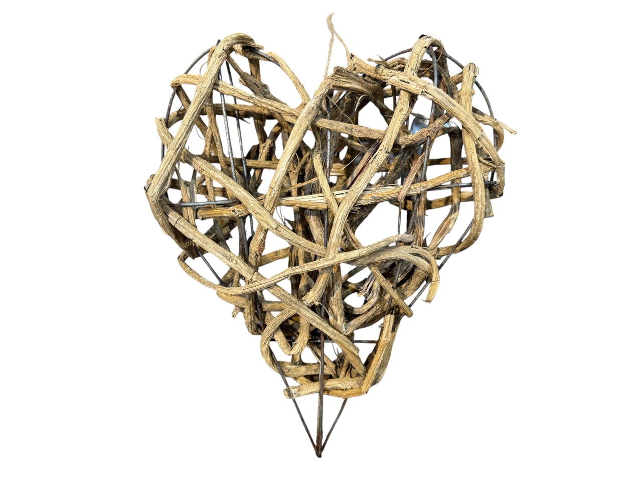 Herz Liane, braun; 25x30 cm