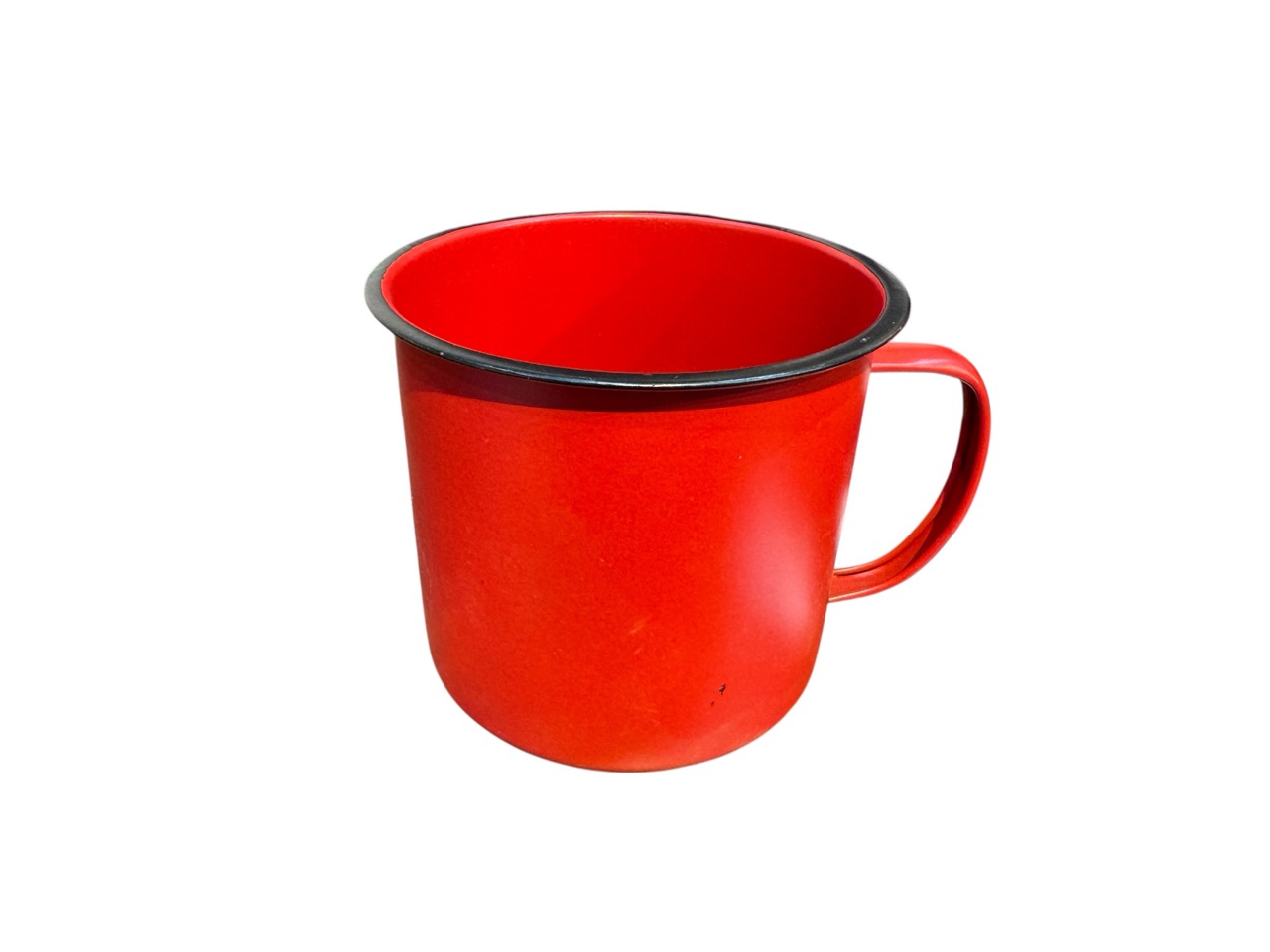 Henkelpot rot; 13x13 cm, H12 cm