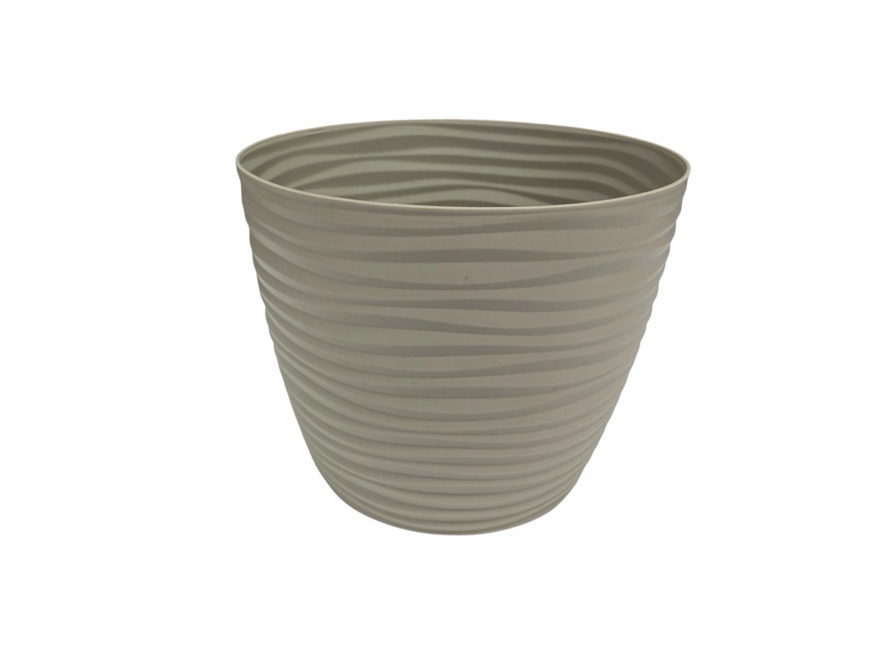 Pflanztopf Wave, grau Kunststoff; 11x11 cm, H9 cm