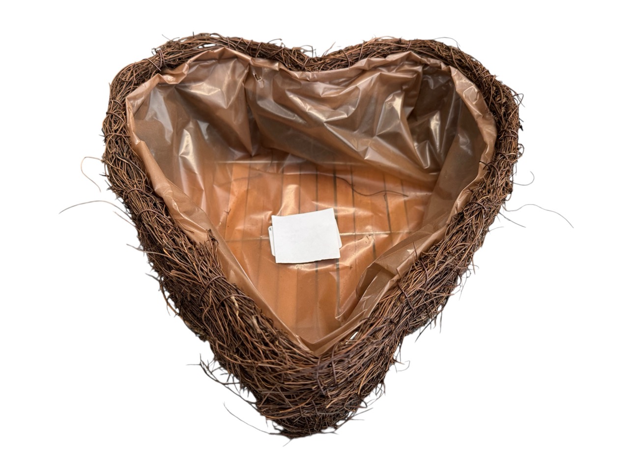 Herz Salim, natur; 28x28 cm, H11 cm