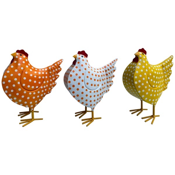 Huhn Kanu Metall; 23x10x27 cm