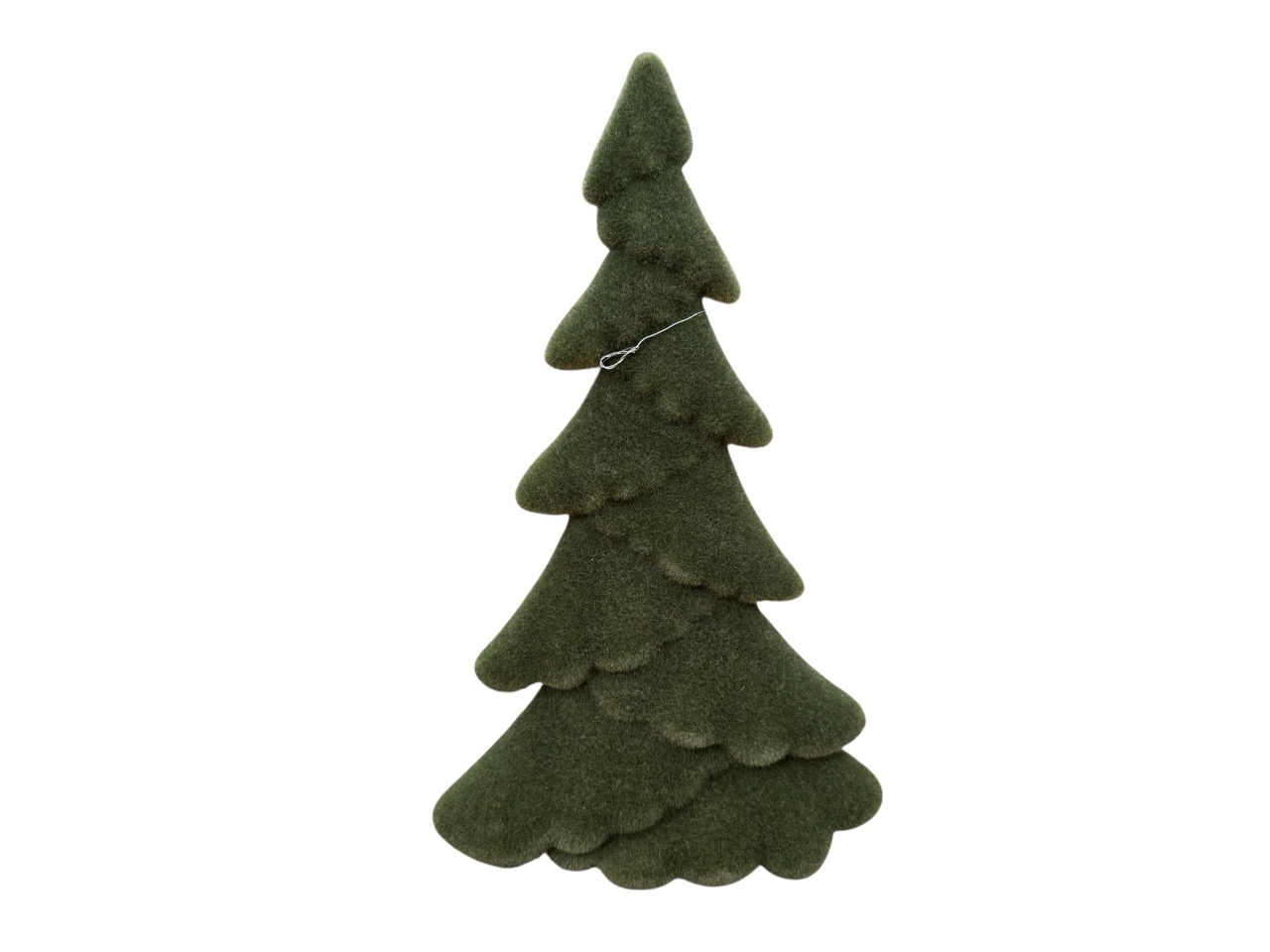 Weihnachtsbaum oval, grün; 13 cm, H24 cm
