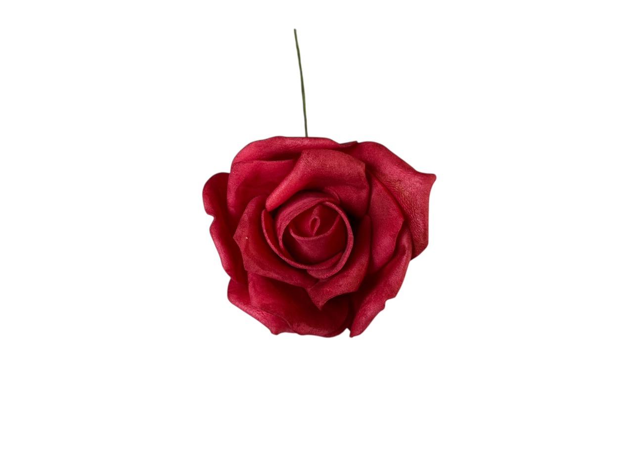 Foamrose Clara rot; D7cm, L25cm Beutel mit 24 Rosen
