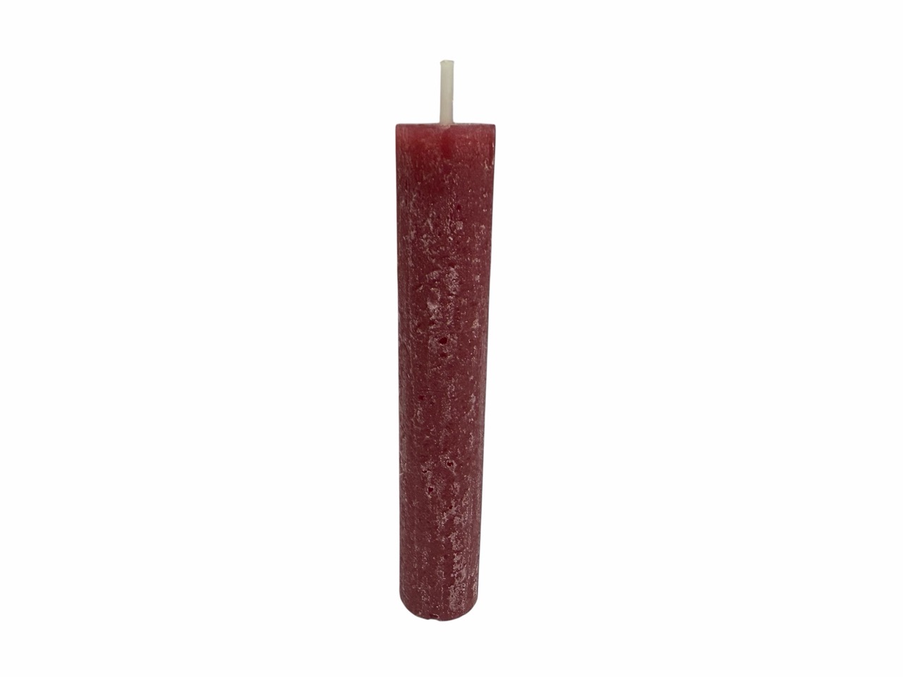 Rustikale Stabkerzen, bordeaux, Bund mit 7 Stück; Ø2,2 cm, H12 cm