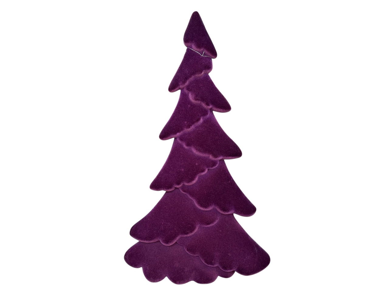 Weihnachtsbaum oval, purpur; 36 cm, H61 cm