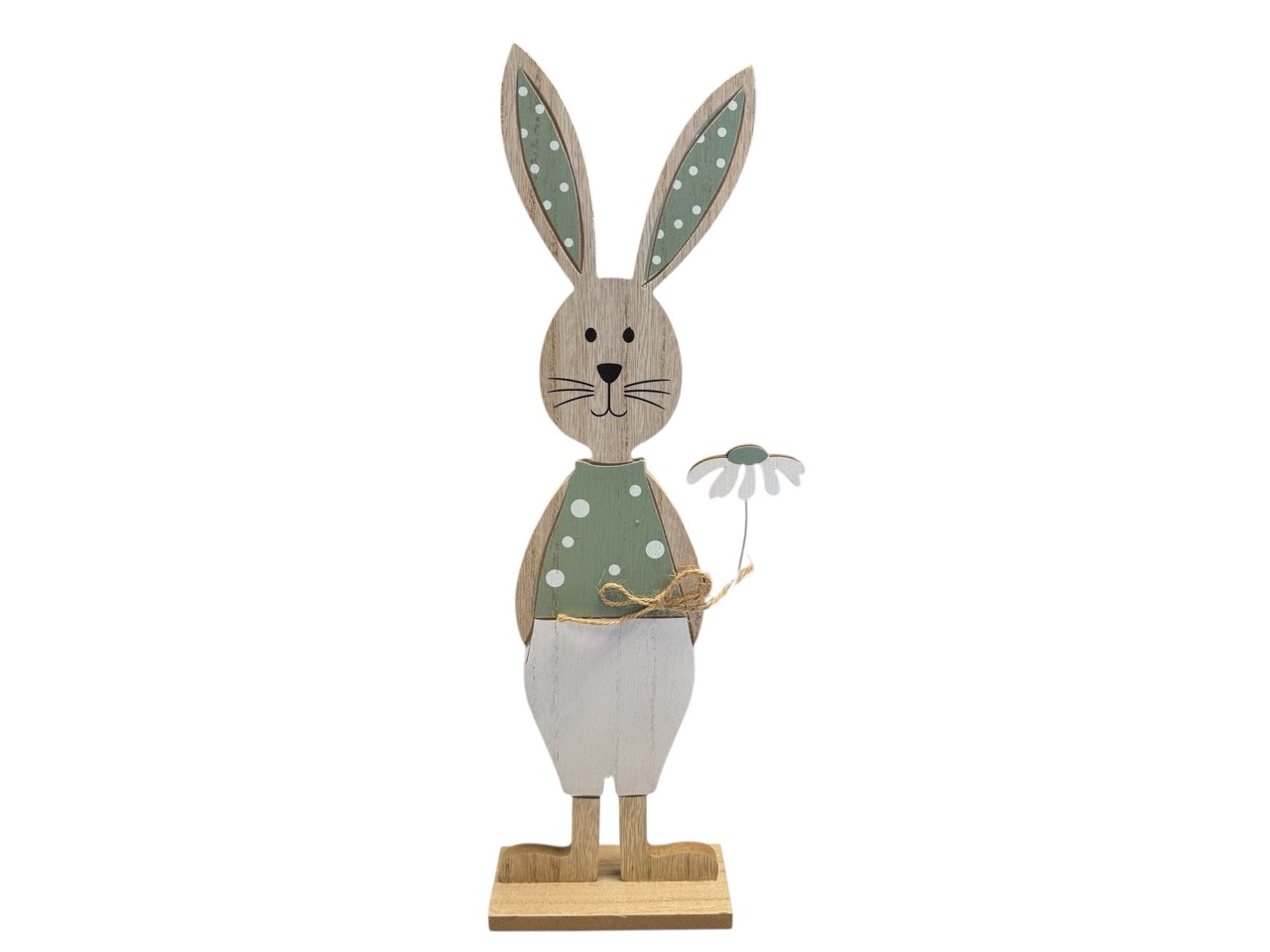 Hase Daisy auf Stand pistazie, Box mit 2 Stück; 40,5x12x5,5 cm