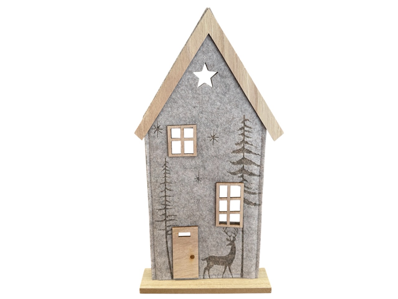 Haus Kulata beige, 35x17x4 cm; Box mit 2 Stück