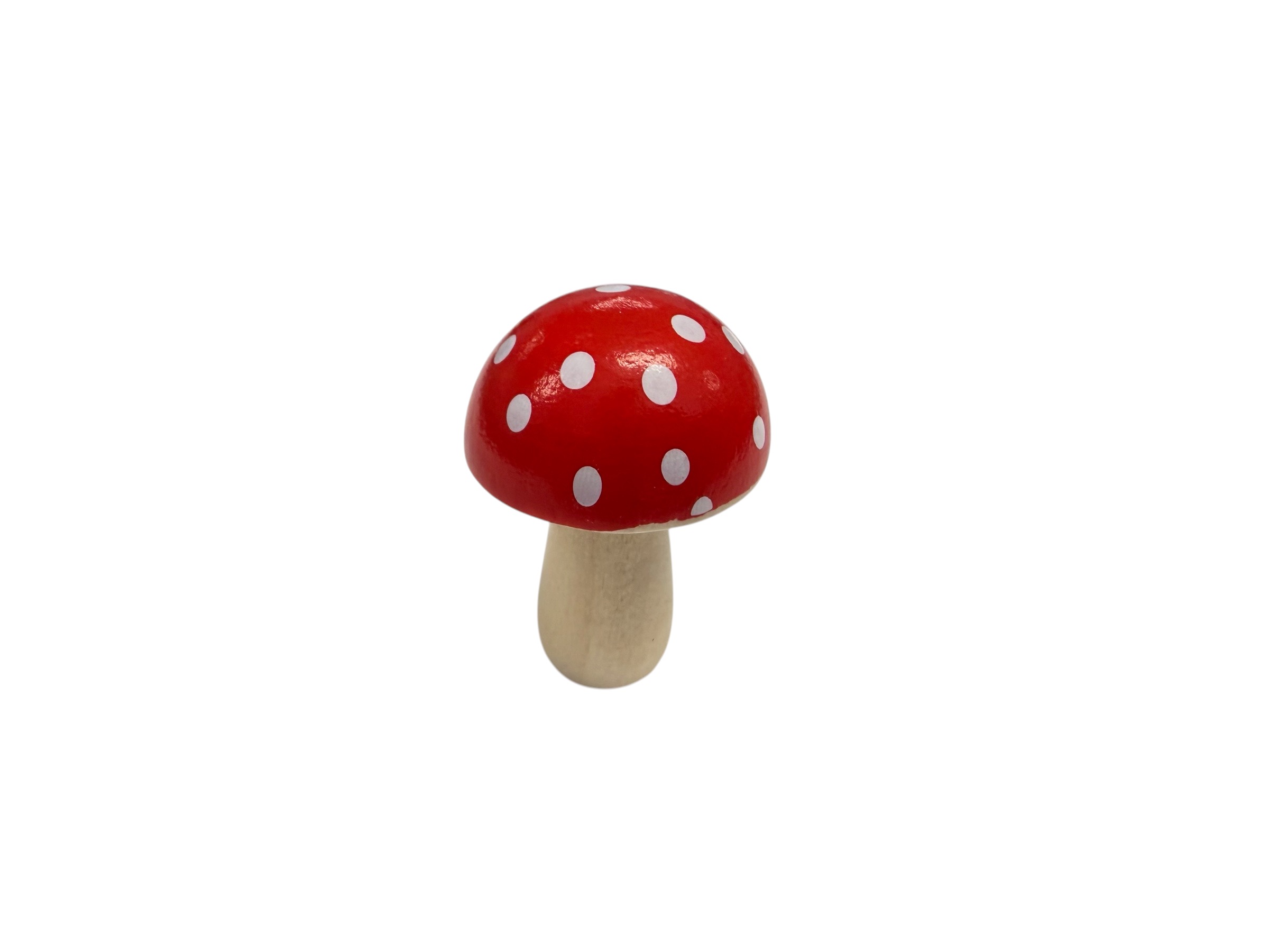 Pilzstreu Purzel natur-rot, 3x2,3 cm; Box mit 36 Stück