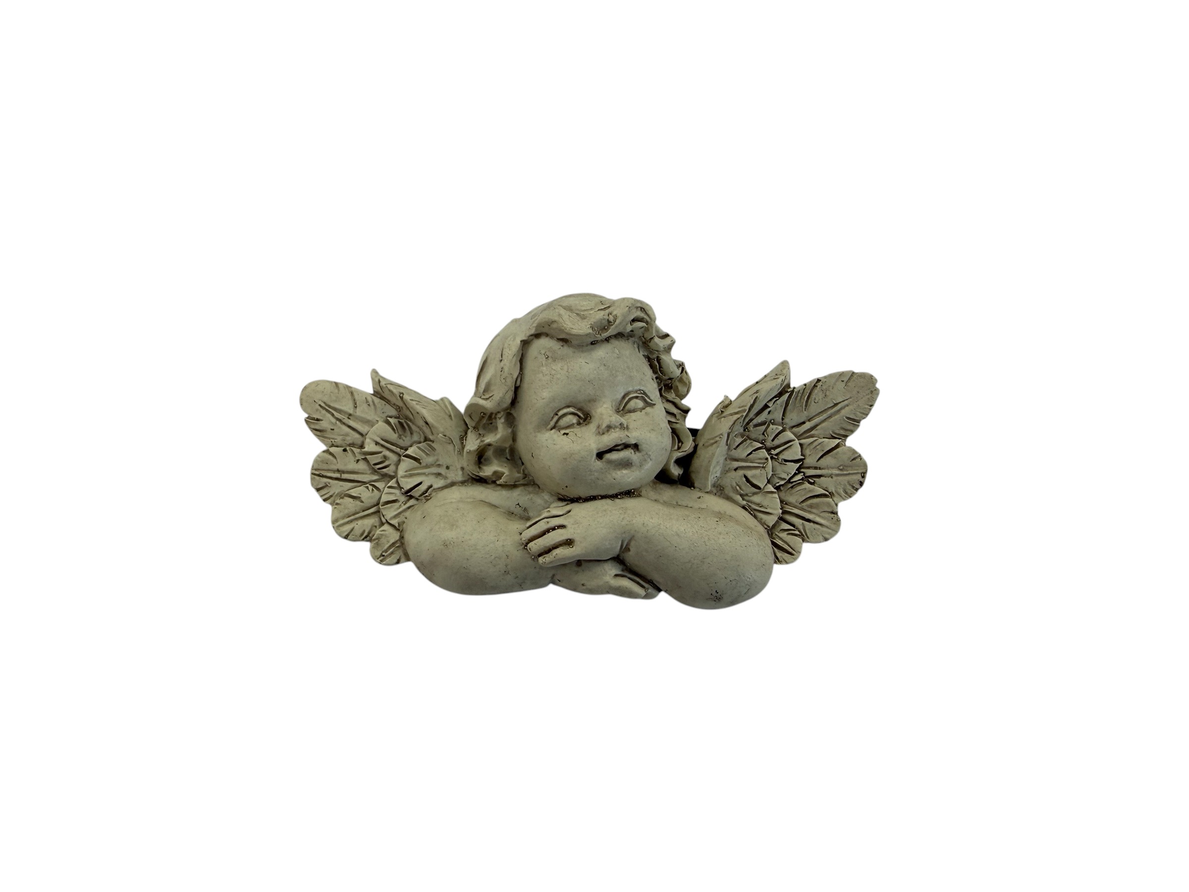 Engel Dignus mit Draht creme, Box mit 6 Stück; 7,7x4x2 cm