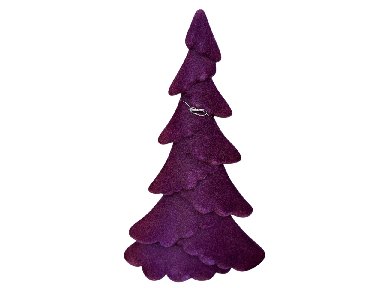 Weihnachtsbaum oval, purpur; 13 cm, H24 cm