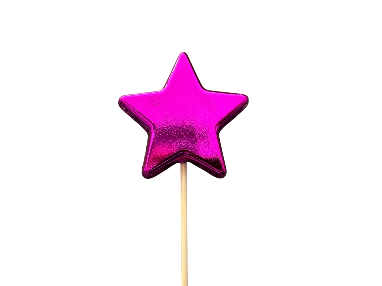 Stecker Stern, violett; 7 cm, Stab 50 cm