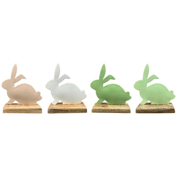 Hase EnameL Metall; 15x15x17 cm