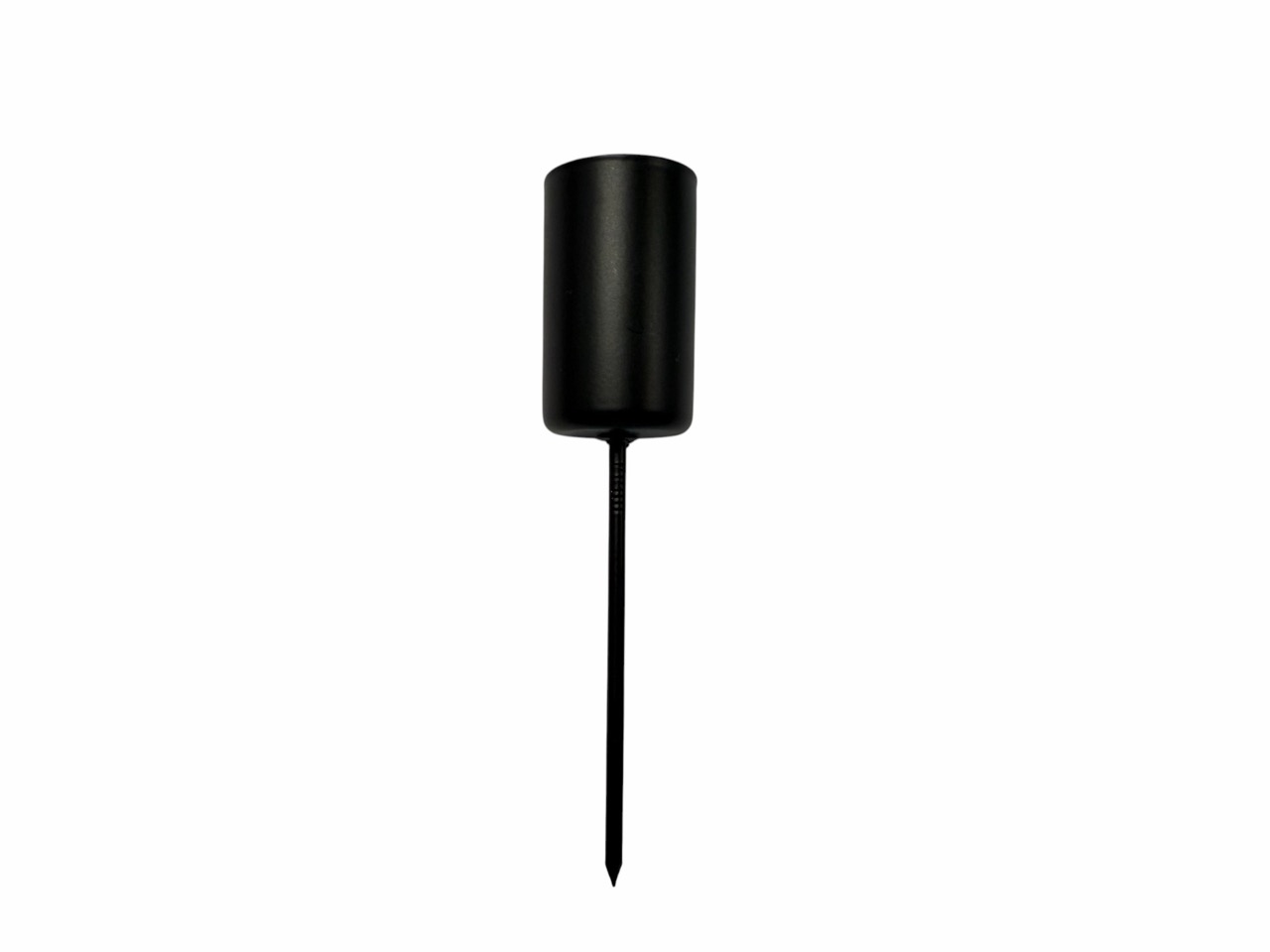 Kerzenhalter mit Steckdornen, schwarz, Metall, Beutel mit 24 Stück; Ø2,5cm, H11 cm